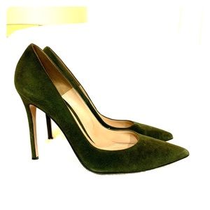 Gianvito Rossi Green suede pump size 40